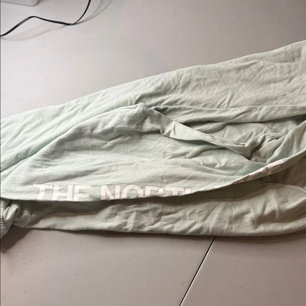 The North Face Men's Light Green Tee Long Sleeve